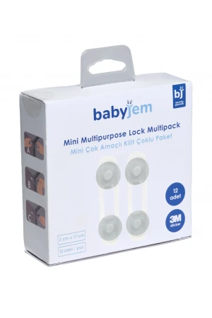 Babyjem Çok Fonksiyonlu Çocuk Güvenlik Kilit Seti 12 Adet Beyaz
