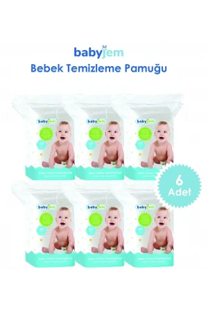 Babyjem Ultra Hassas Bebek Temizleme Pamuğu 6lı Fırsat Paketi (360 Adet)