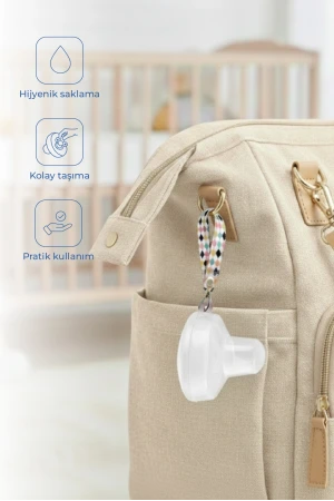 Babyjem Emzik Saklama Kabı Beyaz