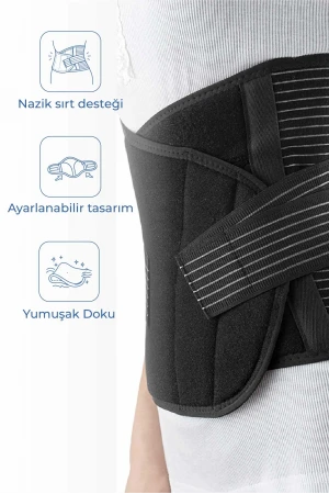 Babyjem Doğum Sonrası Balenli Korse Siyah L-XL