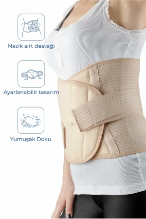 Babyjem Doğum Sonrası Balenli Korse Ten L-XL