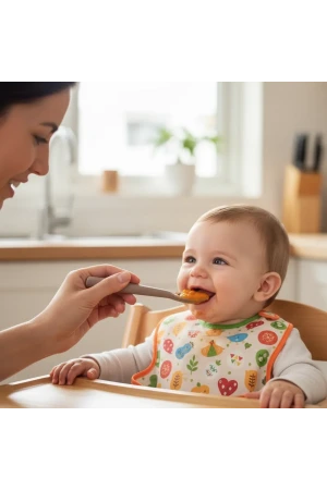 Babyjem Yumuşak Uçlu Silikon Kaşık Latte