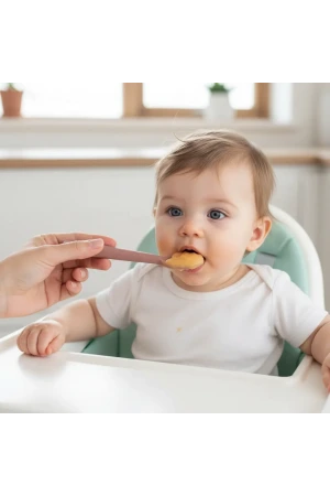 Babyjem Yumuşak Uçlu Silikon Kaşık Mocha