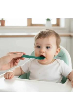 Babyjem Yumuşak Uçlu Silikon Kaşık Mint