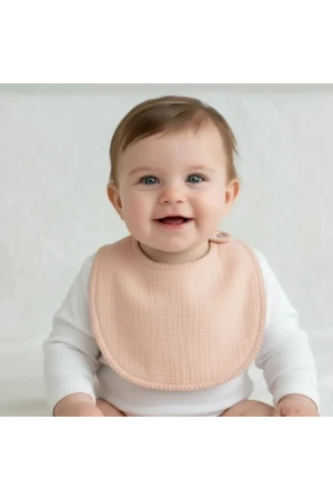 Babyjem Bürümcük Soft Müslin Mama Önlüğü Somon