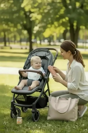 Babyjem Çatal Kaşık Saklama Kabı Gül Kurusu