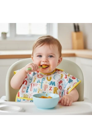 Babyjem Baskılı Blw Kolsuz Mama Önlüğü Harf Desen
