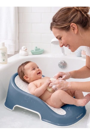 Babyjem Soft Banyo Desteği Bebek Yıkama Yardımcısı İndigo Mavi