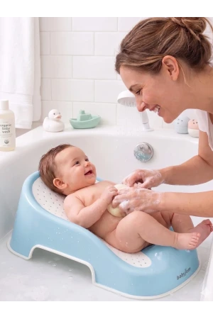 Babyjem Soft Banyo Desteği Bebek Yıkama Yardımcısı Soft Mavi