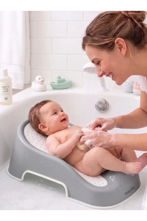 Babyjem Soft Banyo Desteği Bebek Yıkama Yardmcısı Soft Gri