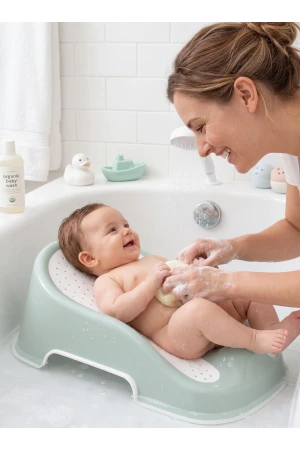 Babyjem Soft Banyo Desteği Bebek Yıkama Yardımcısı Soft Yeşil