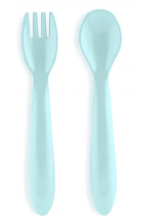 Babyjem Mama Kaşık Çatal Takımı Soft Mavi