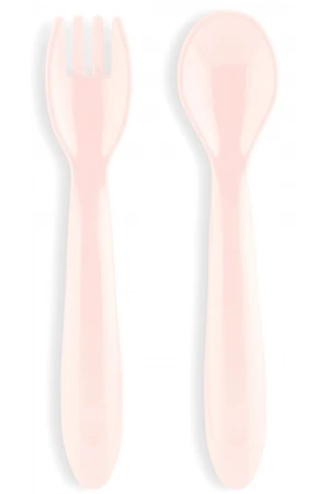 Babyjem Mama Kaşık Çatal Takımı Soft Pembe