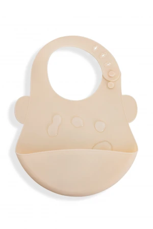 Babyjem Silikon Önlük Ekru