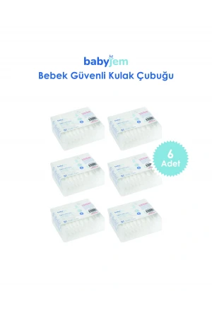 Babyjem Bebek Kulak & Burun Çubuğu 60 Adet/ 6lı