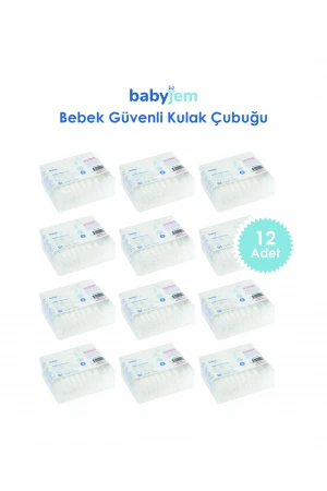 Babyjem Bebek Kulak & Burun Çubuğu 60 Adet/ 12li