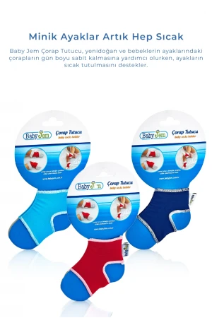 Babyjem 932 Bebek Çorap Tutucu 3lü Set