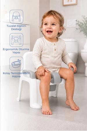 Babyjem Afacan Lazımlık Ergonomik Tuvalet Eğitimi Yardımcısı Kum Beji