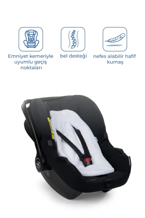 Babyjem Ana Kucağı Bel Desteği Havlu Beyaz