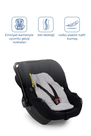 Babyjem Ana Kucağı Bel Desteği Havlu Gri