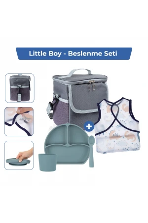 Babyjem Bebek Hediye Beslenme Seti Little Boy 5 Parça