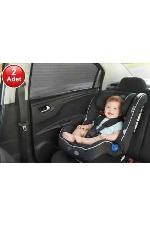 Babyjem Bebek Oto Yan Cam Perdesi Standart - 2 Adet (50x80cm)