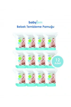 Babyjem Ultra Hassas Bebek Temizleme Pamuğu 12li Fırsat Paketi (720 Adet)