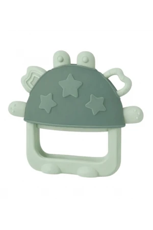 Babyjem Crabby Tutma Halkalı Silikon Diş Kaşıyıcı Soft Yeşil