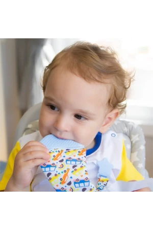 Babyjem Silikon Diş Kaşıyıcı Fular & Kravat Diş Kaşıyıcı Mavi Outlet