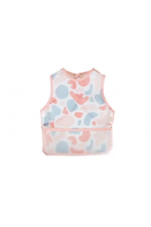 Babyjem Leke Tutmaz Giymeli Önlük Pembe Puzzle