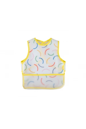 Babyjem Leke Tutmaz Giymeli Sarı Gülen Yüz Önlük