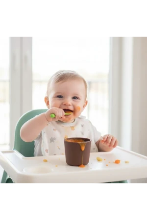 Babyjem Kolay Kavrama Silikon Bardak Mocha