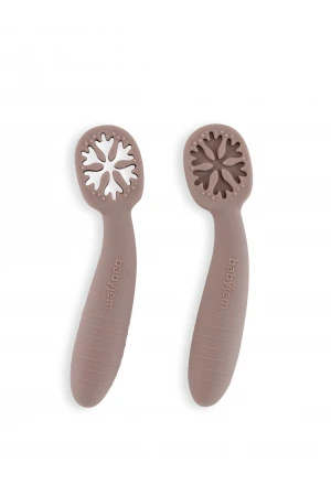 Babyjem Silikon İkili İlk Kaşığım Gri