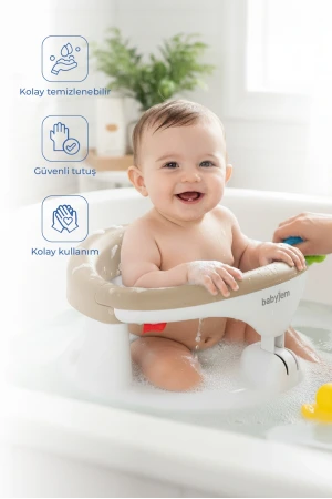 Babyjem Yandan Açılır Banyo ve Mama Oturağı Taş