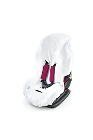 Babyjem Bebek Terleme Önleyici Örme Havlu Oto Koltuğu Kılıfı 476 Beyaz