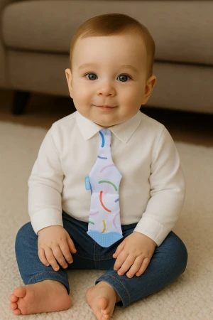 Babyjem Silikon Diş Kaşıyıcı Fular & Kravat Gülen Yüz Mavi