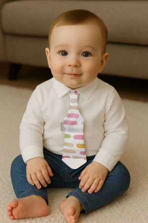 Babyjem Silikon Diş Kaşıyıcı Fular & Kravat Gülen Yüz Pembe