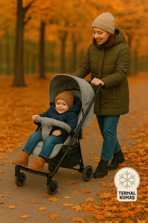 Tripper Molly Termal 4 Mevsim Yeni Nesil Baston Bebek Arabası Gri