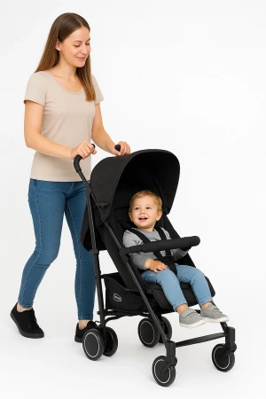 Tripper Molly Termal 4 Mevsim Yeni Nesil Baston Bebek Arabası Siyah