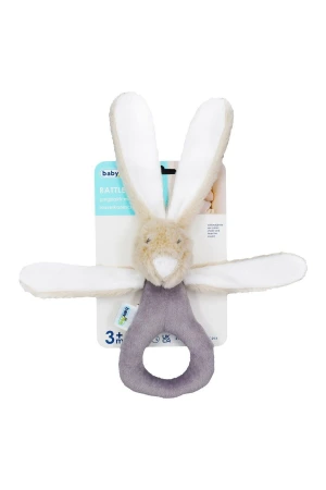 Babyjem Tutmalı Çıngıraklı Mini Peluş Tavşan Taş 842