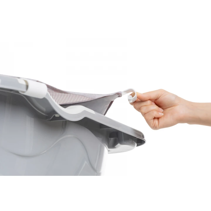 Babyjem Bebek Banyo Küvet Filesi Havlu Gri