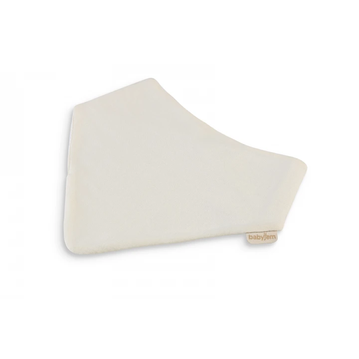 Babyjem Silikon Diş Kaşıyıcılı Müslin Önlük Ekru