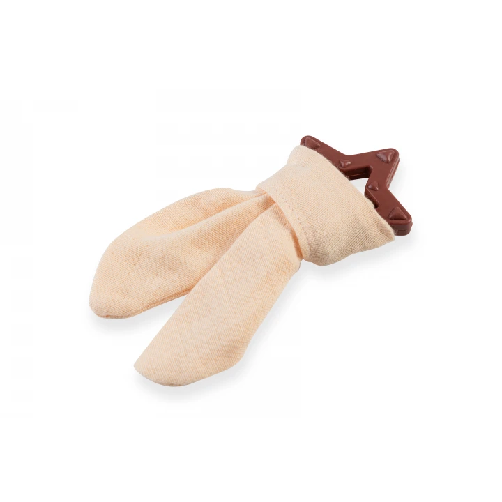 Babyjem Silikon Diş Kaşıyıcılı Müslin Önlük Somon