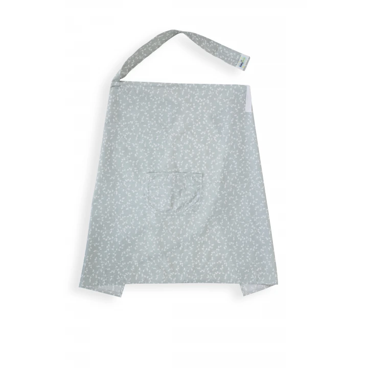 Babyjem Cepli Emzirme Önlüğü Yeşil Çiçek