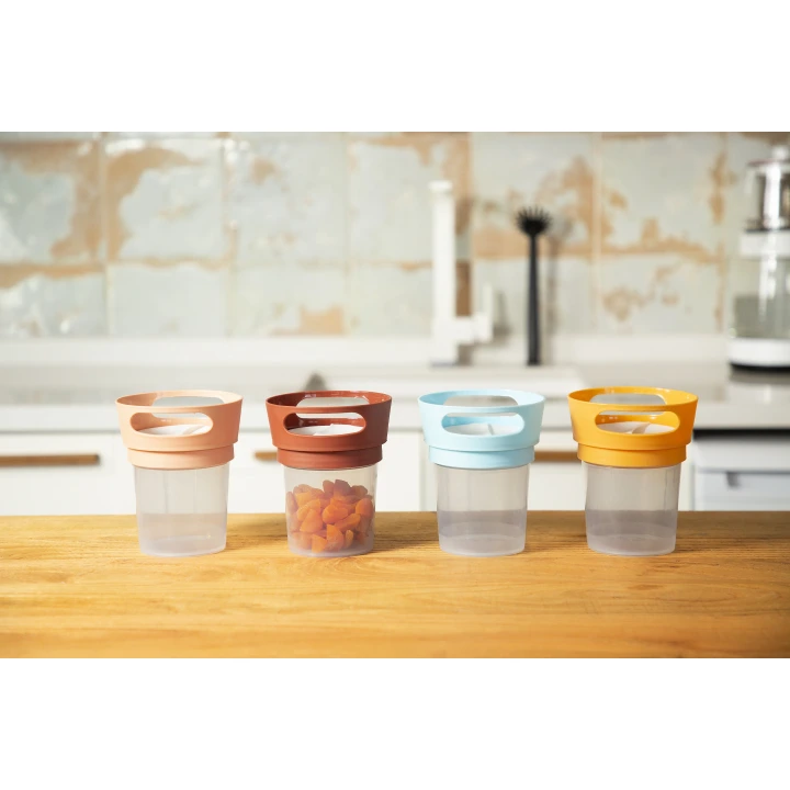 Babyjem Dökülmeyi Önleyen Bebek Alıştırma & Atıştırma Mama Kabı - Kayısı