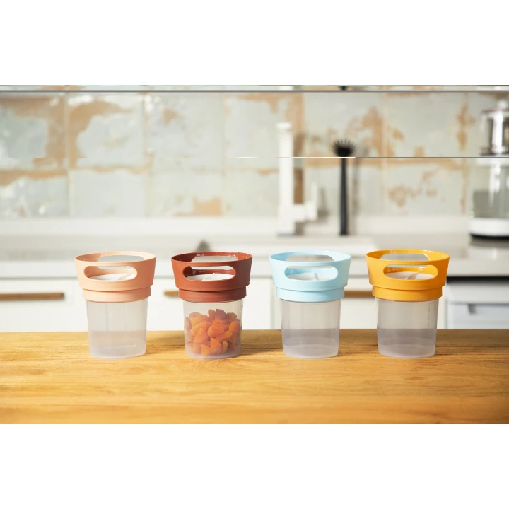 Babyjem Dökülmeyi Önleyen Bebek Alıştırma & Atıştırma Mama Kabı - Kiremit