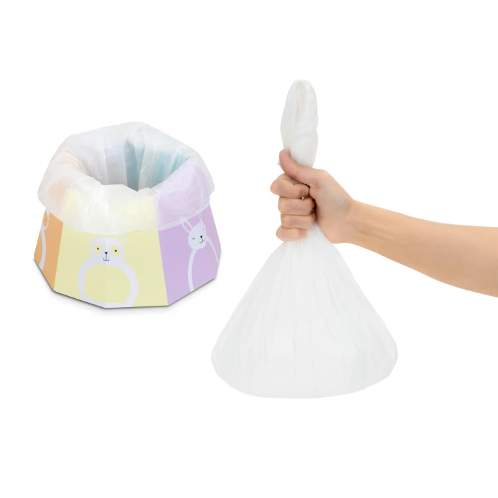 Babyjem Pratik Katlanabilir Seyahat Lazımlığı Desenli 6 Adet Poşet Hediyeli