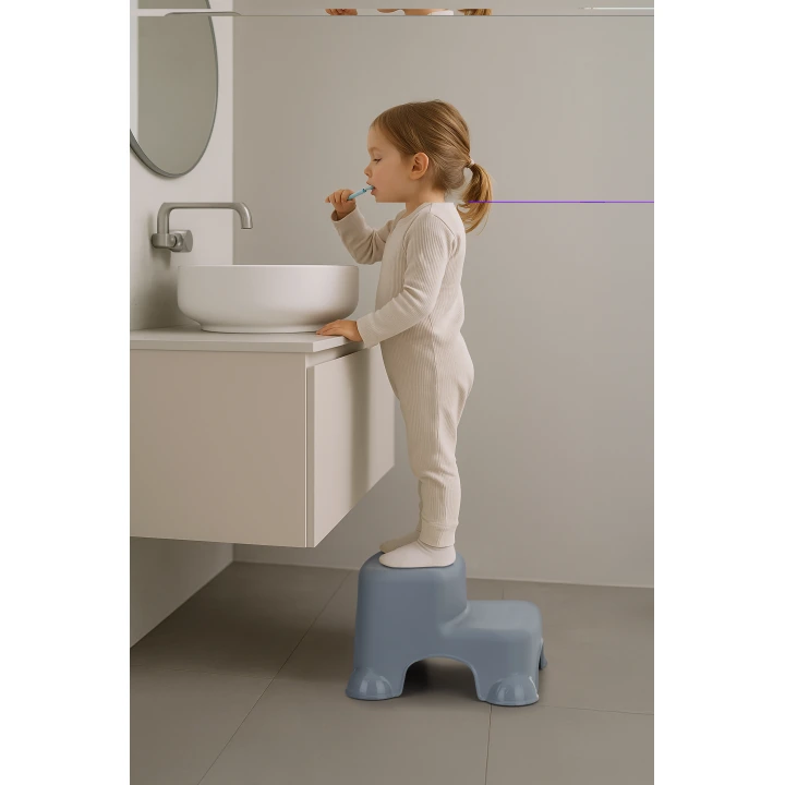 Babyjem Kaydırmaz Bebek Katlı Basamağı Gri