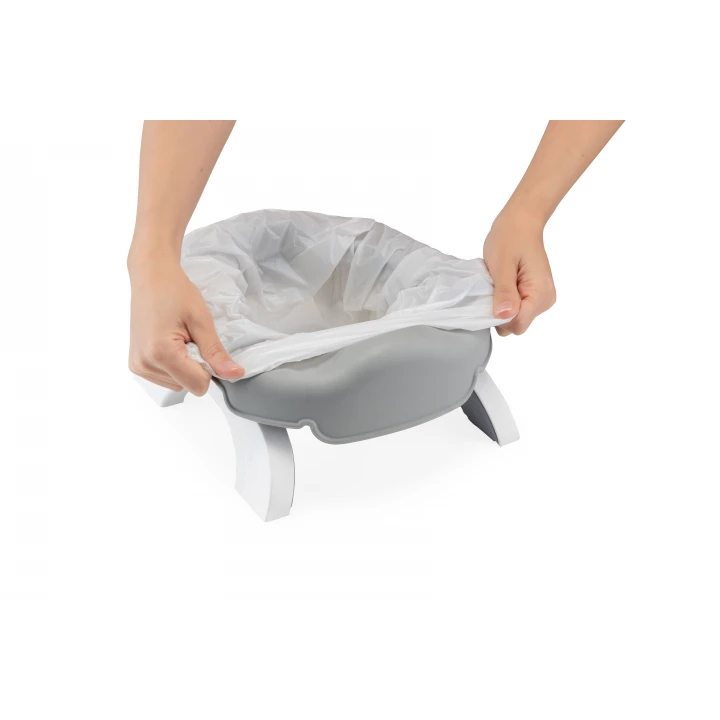 Babyjem Portatif Katlanabilir Lazımlık Soft Gri New Color