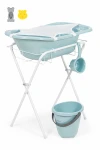 Babyjem Ayaklı Bebek Banyo Küvet Seti 7 Parça Turkuaz
